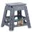 VOUNOT Folding Step Stool, Anti-Slip Folding Stool,39x32x40 cm Grey 1