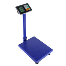 300KG Weight Electronic Platform Scale Digital Floor Heavy Duty Folding Scales Stainless Steel High-Definition LCD Display