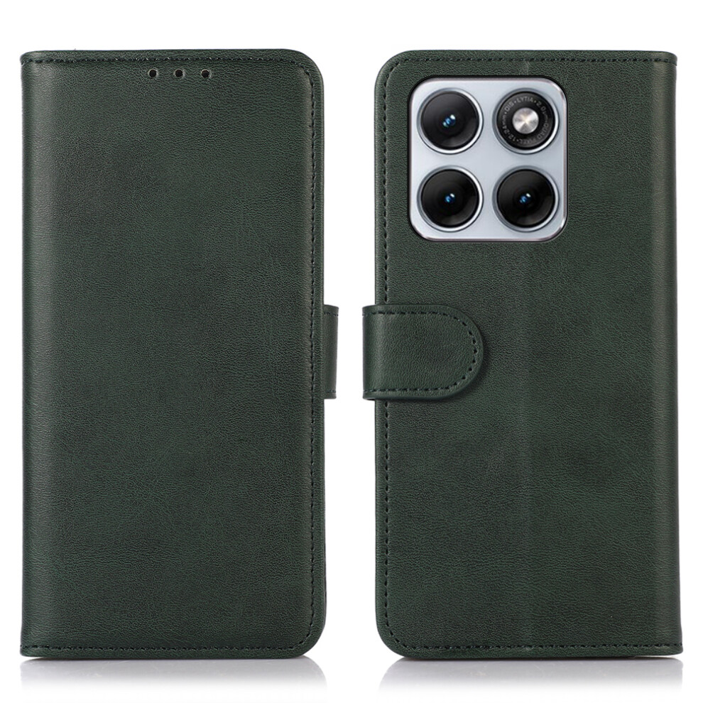(Green) For Motorola Edge 70 Fusion+ 5G / Edge 70 Fusion 5G Case Cowhide Texture Leather Wallet Phone Cover With Stand Green 6914290095391