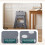 VOUNOT Folding Step Stool, Anti-Slip Folding Stool,39x32x40 cm Grey 4