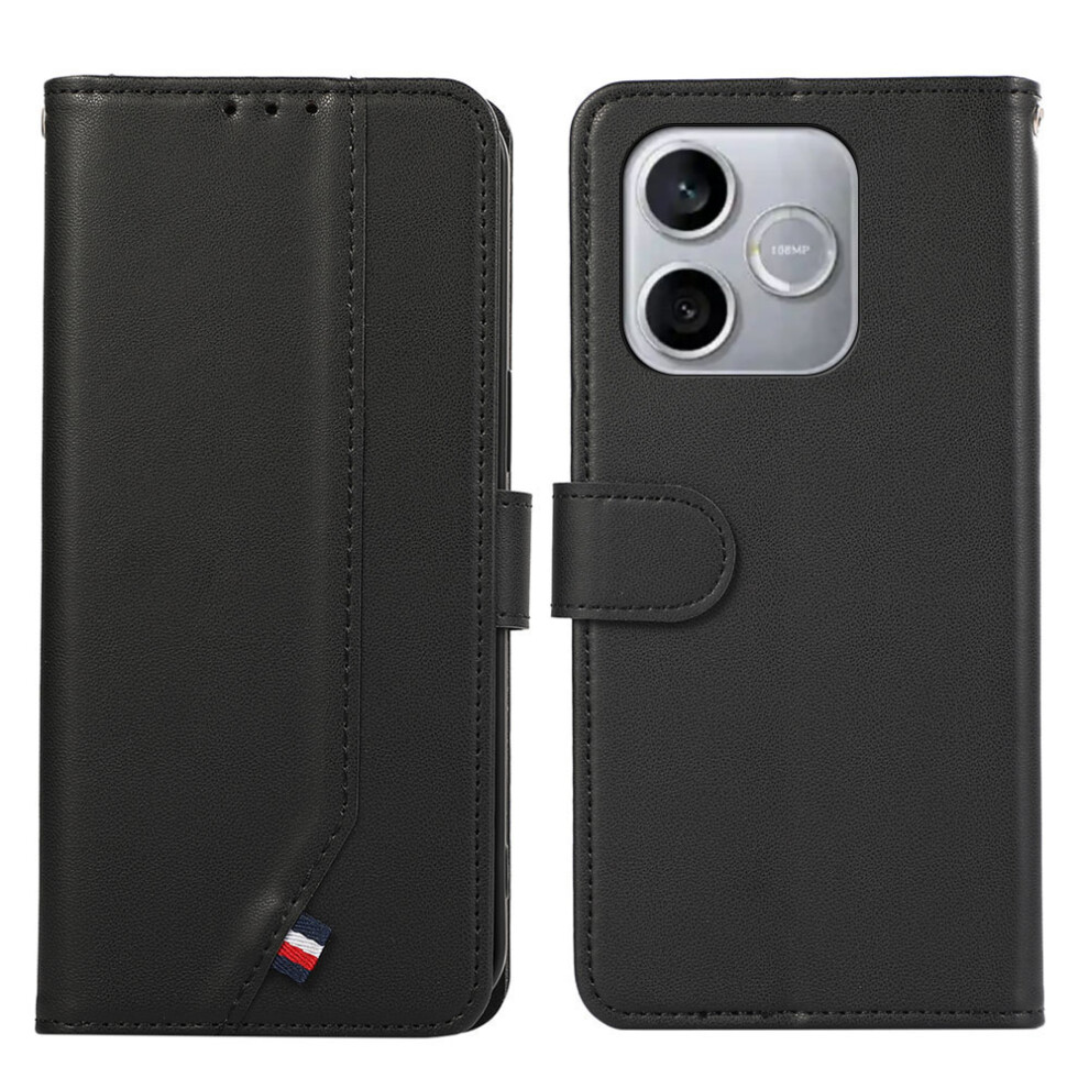 (Black) For Honor 600 Lite 5G Case Rfid Blocking Flip Leather Phone Cover Black 6914297248196