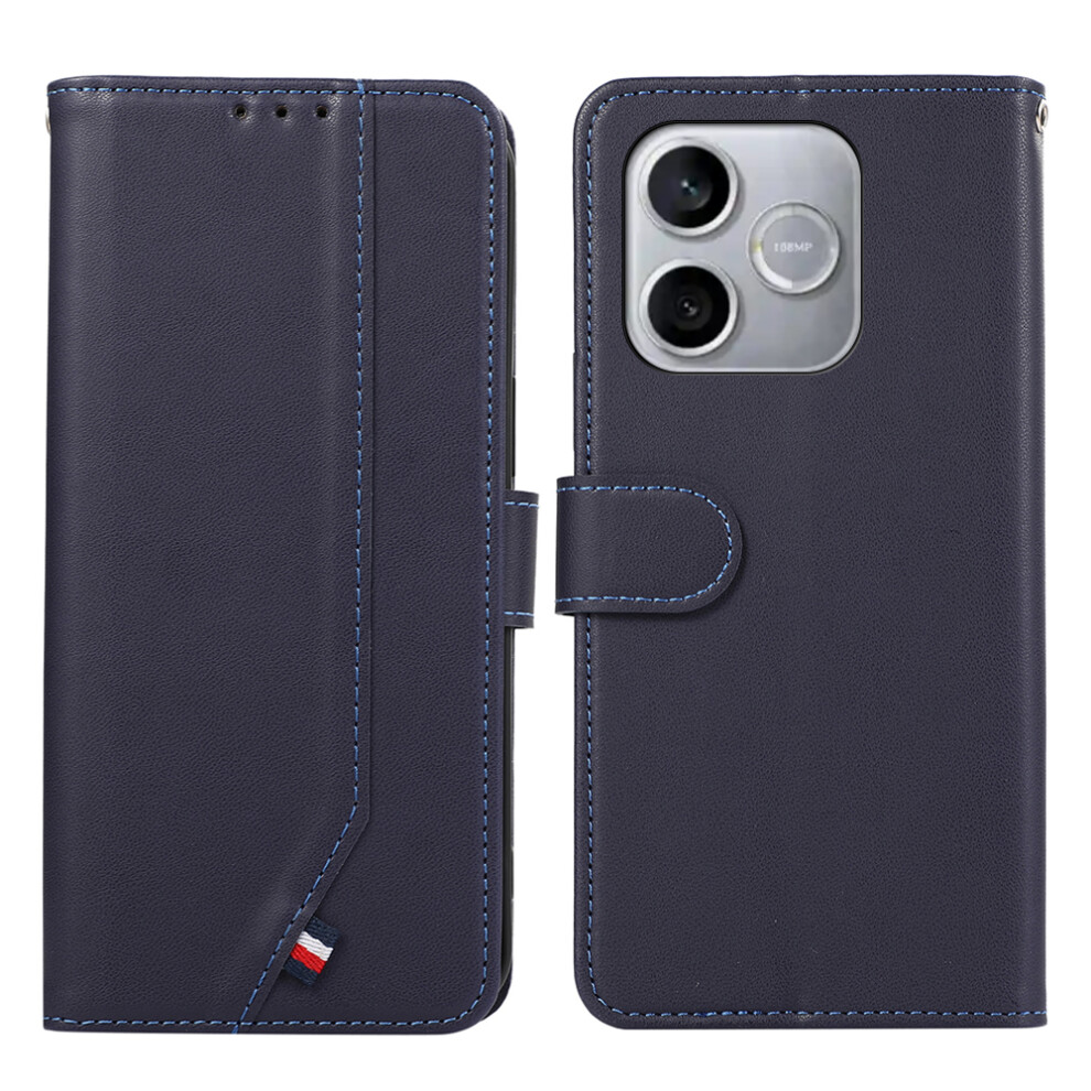 (Blue) For Honor 600 Lite 5G Case Rfid Blocking Flip Leather Phone Cover Blue 6914294487420