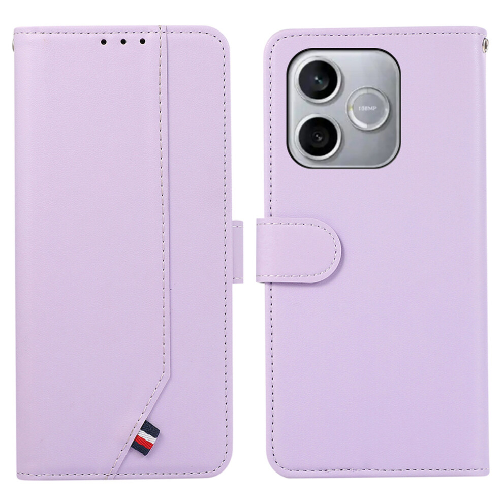 (Purple) For Honor 600 Lite 5G Case Rfid Blocking Flip Leather Phone Cover Purple 6914298075470