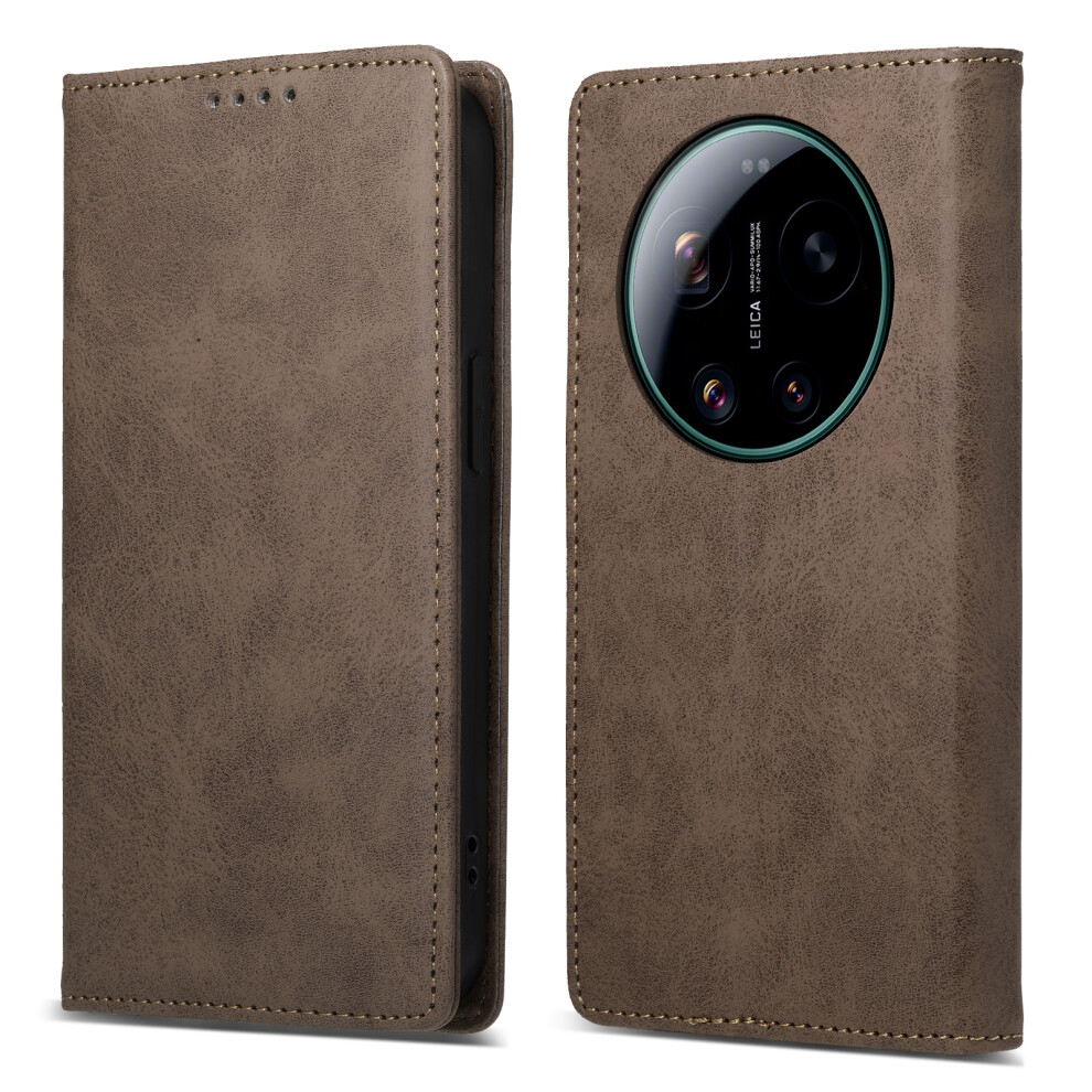 (Brown) For Xiaomi 17 Ultra 5G Wallet Case Rfid Blocking Pu Leather Phone Cover Brown 6914298194553