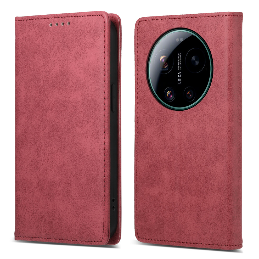 (Red) For Xiaomi 17 Ultra 5G Wallet Case Rfid Blocking Pu Leather Phone Cover Red 6914296053609