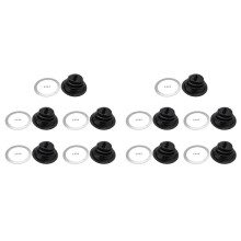10X per Mr Gasket 1651 Shifter Boot Small Round Schwarz Rubber 5.250 Pollici Piastra Rotonda Leva del Cambio Pomello del Cambio Copertura Boot Ghetta
