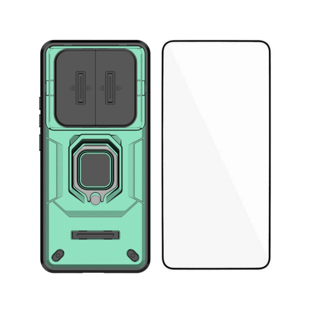 (Green) Wanlonfeng For Xiaomi Poco M8 Pro 5G / Xiaomi Redmi Note 15 Pro+ 5G (Global) Case Zdx Series Pc Tpu Kickstand Phone Bac Green 6914293091925