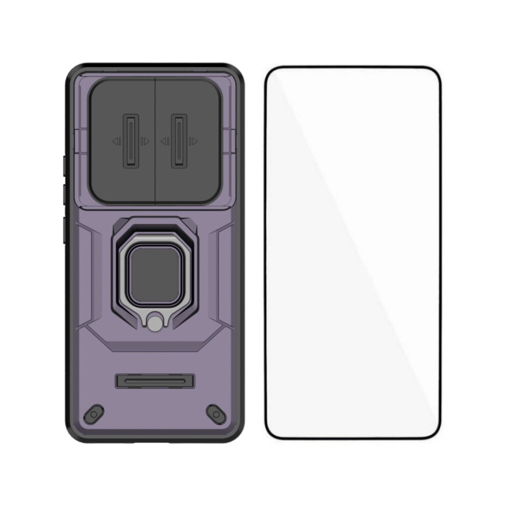 (Purple) Wanlonfeng For Xiaomi Poco M8 Pro 5G / Xiaomi Redmi Note 15 Pro+ 5G (Global) Case Zdx Series Pc Tpu Kickstand Phone Bac Purple 6914293035806