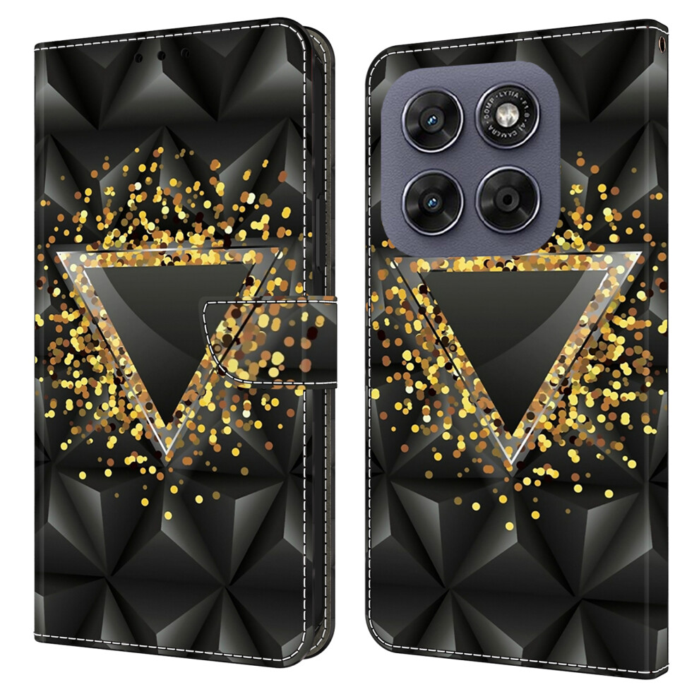 (Rhombus) Wallet Case For Motorola Moto G67 5G / G77 5G Pu Leather Phone Cover With Stand 6914290996568