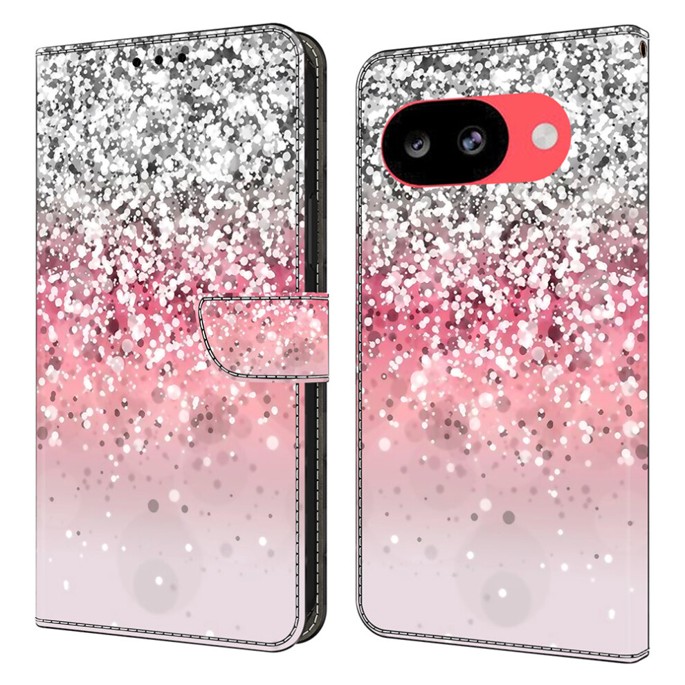 (Gradient) For Google Pixel 10A Case Magnetic Clasp 3D Pattern Leather Wallet Phone Cover 6914291488604