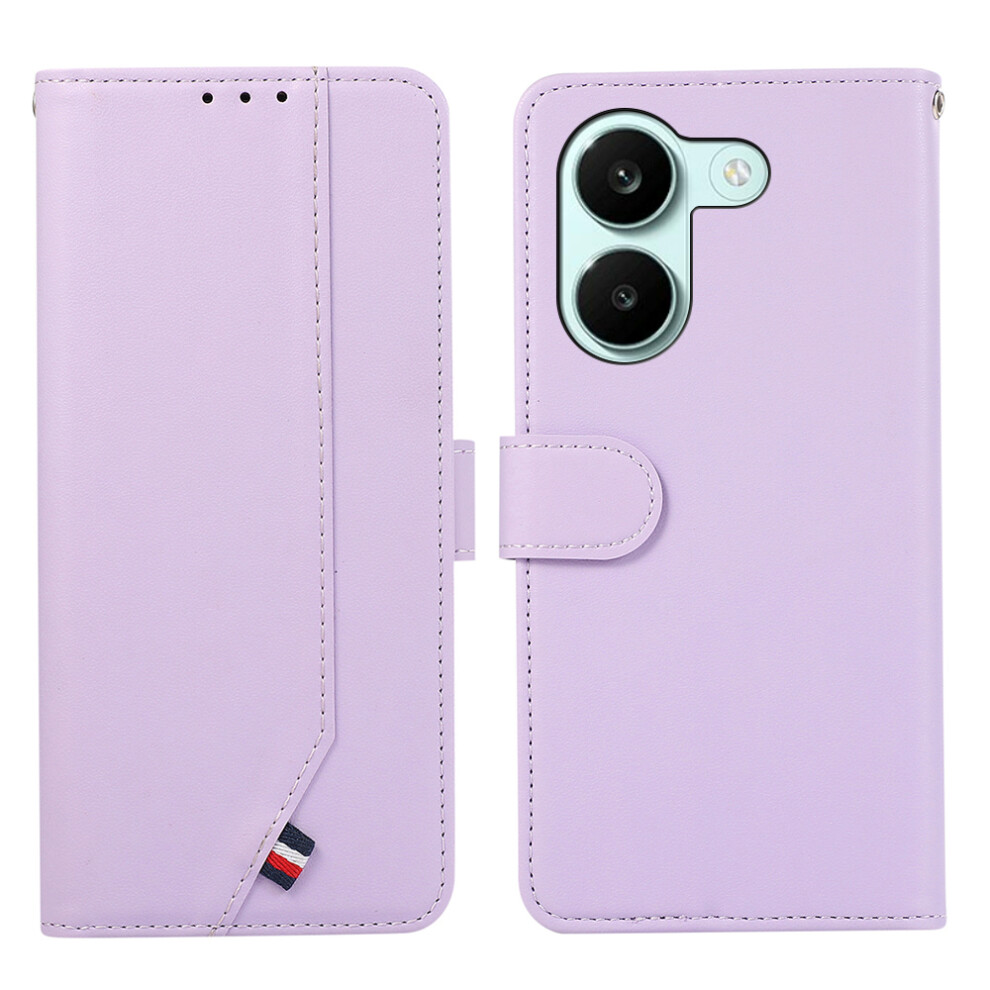 (Purple) For Xiaomi Poco X8 Pro 5G / Redmi Turbo 5 5G Case Rfid Blocking Flip Leather Phone Cover Purple 6914295501958