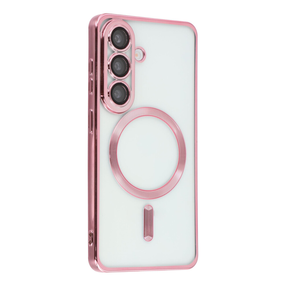 (Pink) Magnetic Case For Samsung Galaxy A16 5G / A16 4G Electroplated Tpu Phone Cover With Lens Film Pink 6914294519527