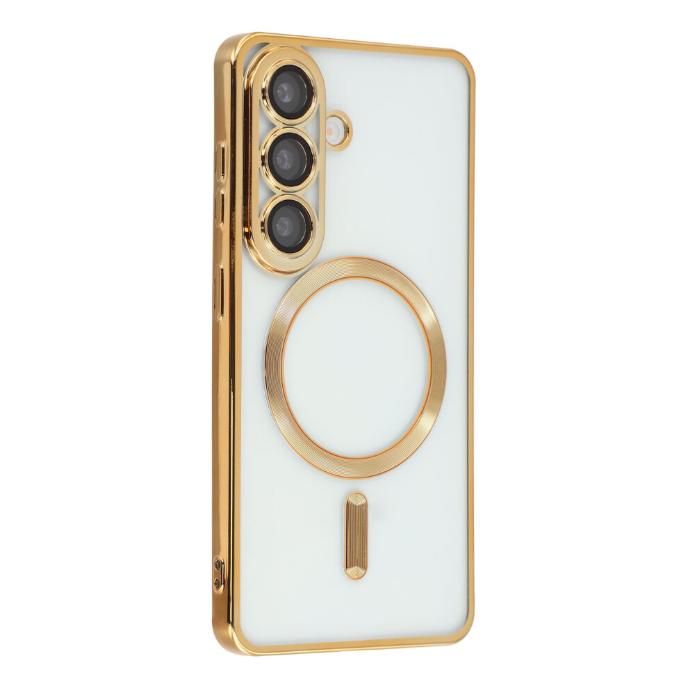 (Gold) Magnetic Case For Samsung Galaxy A16 5G / A16 4G Electroplated Tpu Phone Cover With Lens Film Gold 6914290448913