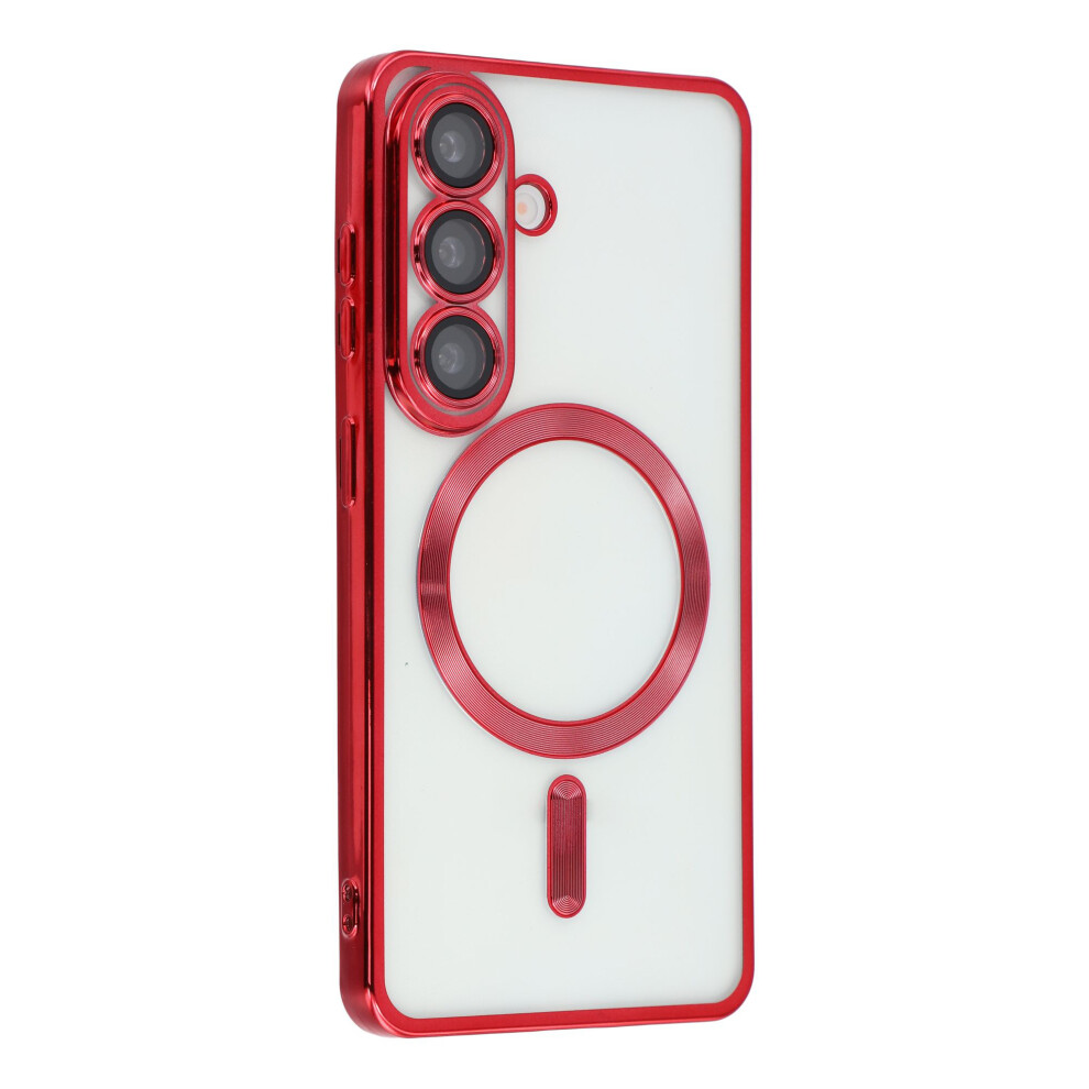 (Red) Magnetic Case For Samsung Galaxy A16 5G / A16 4G Electroplated Tpu Phone Cover With Lens Film Red 6914298812716