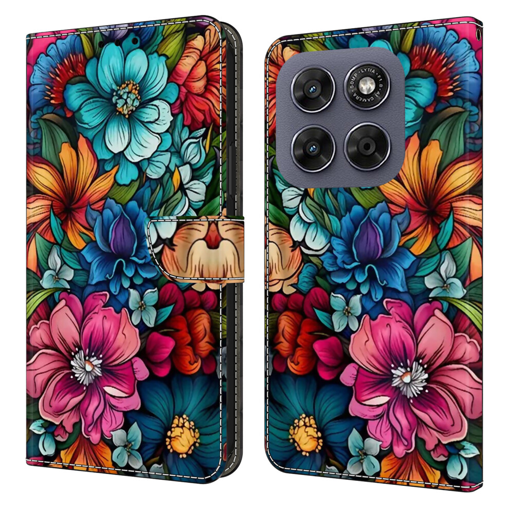 (Staphyllum) Phone Case For Motorola Moto G67 5G / G77 5G Pattern Printed Tpu + Pu Leather Flip Cover With Card Slot 6914290623563