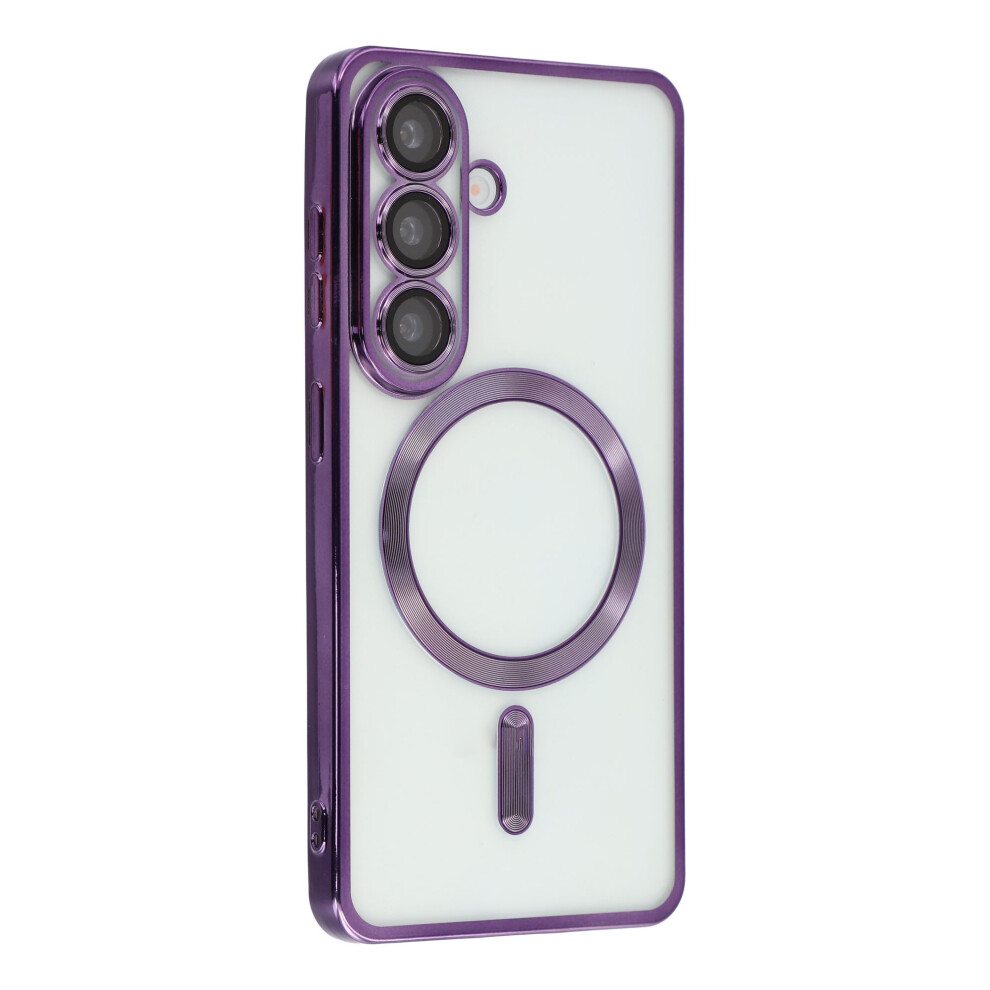 (Purple) Magnetic Case For Samsung Galaxy A16 5G / A16 4G Electroplated Tpu Phone Cover With Lens Film Purple 6914294253759