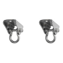 2X Outdoor Hammock Hook 304 Stainless Steel Swing Hook Indoor Wall Fixed Hook Safety Buckle