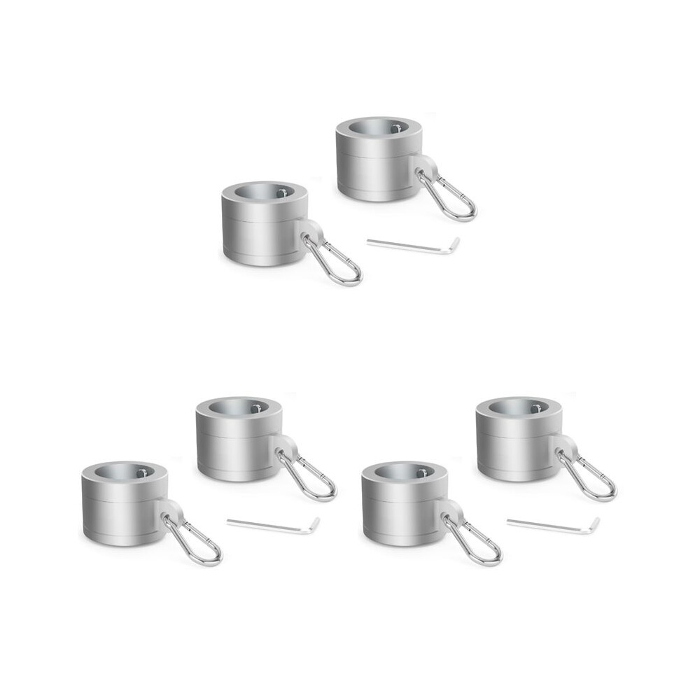 3 Pair Aluminum Alloy Flag Pole Rings 1In, 360 Degree Rotating Flag Mounting Rings For 0.75-1.02 Inch Diameter Flagpole 6031418849954