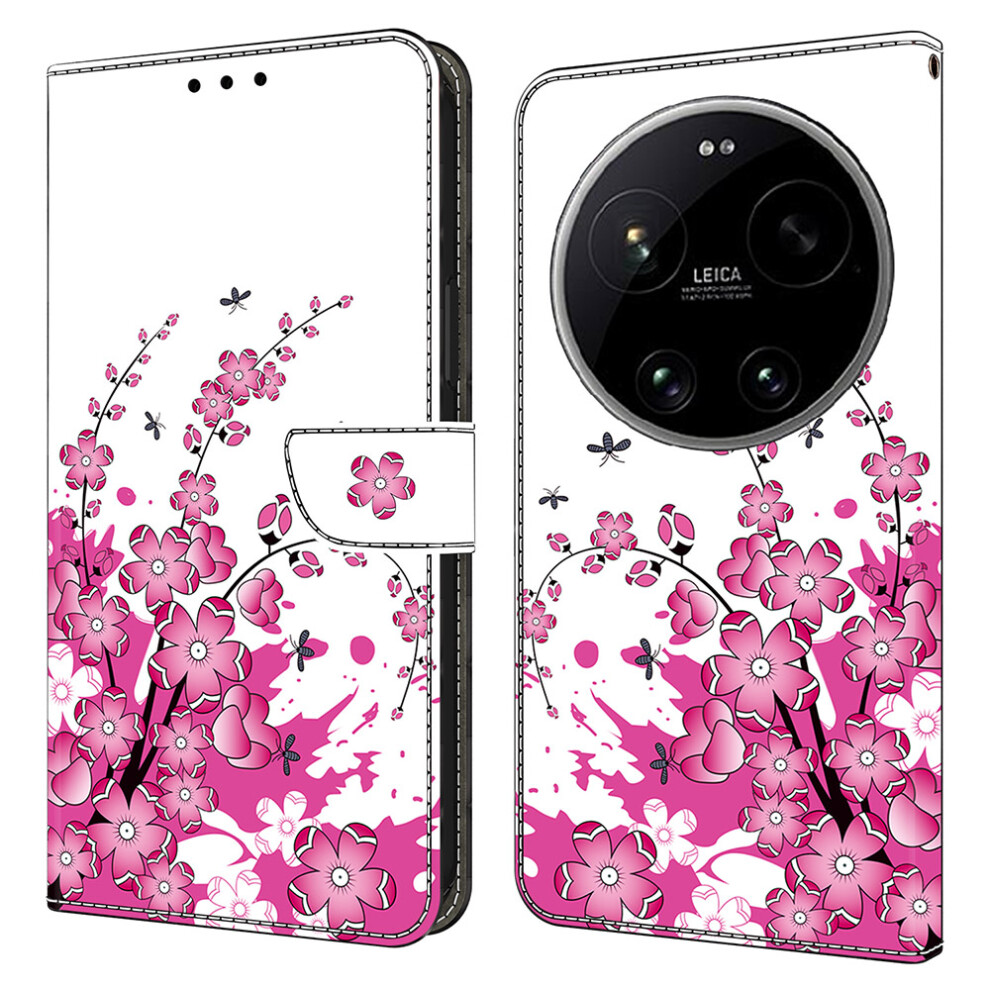 (Flower Vine) Wallet Case For Xiaomi 17 Ultra 5G Pu Leather Phone Cover With Stand 6914293430182