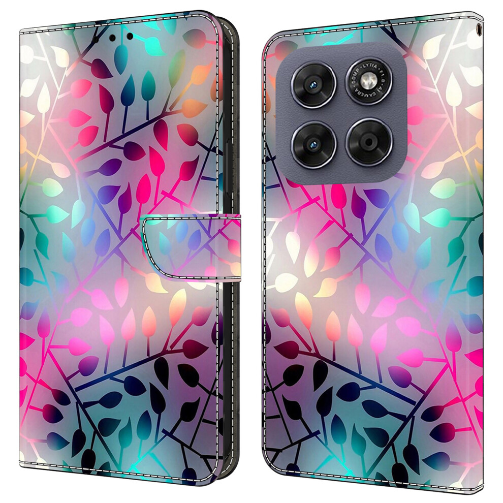 (Maple Leaf) Wallet Case For Motorola Moto G57 5G Magnetic Clasp 3D Pattern Leather Phone Cover 6914298283202