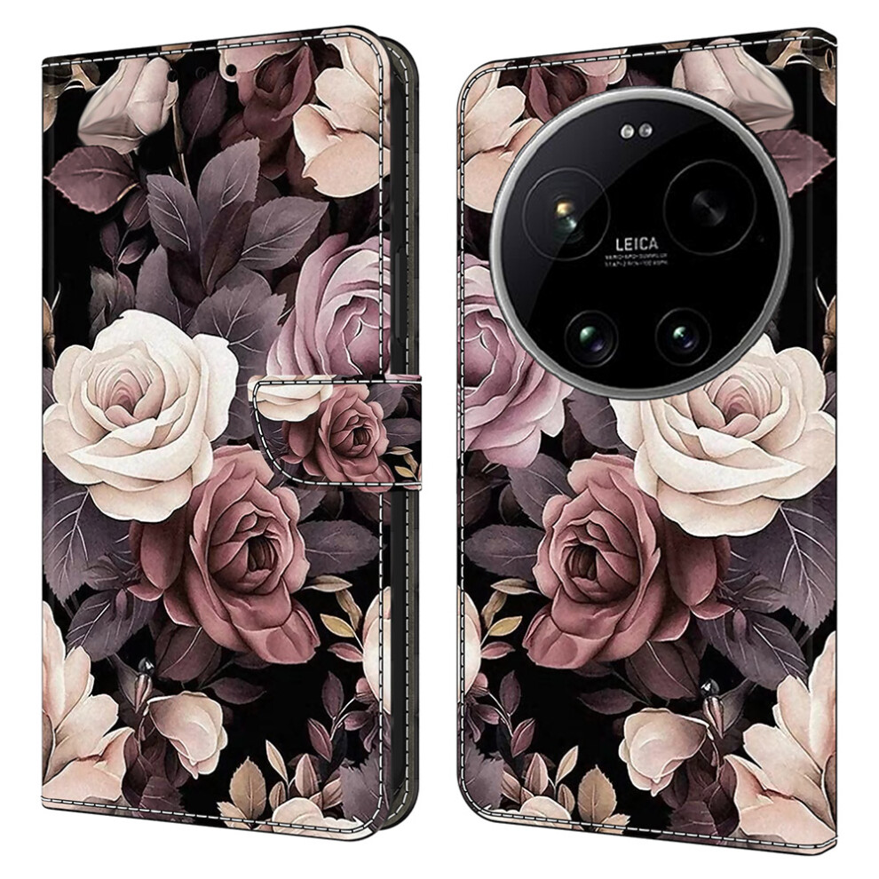 (Rose) Wallet Case For Xiaomi 17 Ultra 5G Pu Leather Phone Cover With Stand 6914297934693