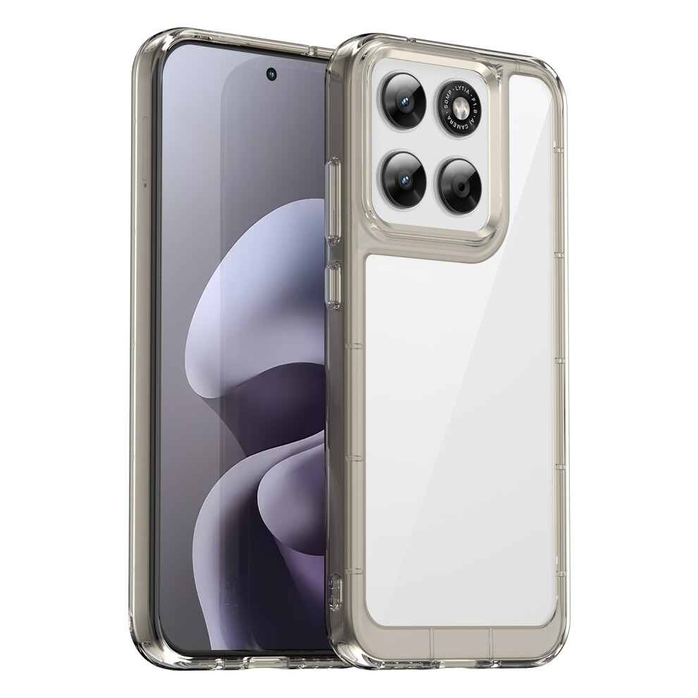 (Transparent ) Phone Case For Motorola Moto G67 5G / G77 5G Tpu + Acrylic Protective Clear Phone Cover Grey 6914297882222