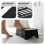 VOUNOT Folding Step Stool, Anti-Slip Folding Stool,39.5x24x13 cm,Black 4