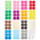 16Sheets Waterproof Round Dot Labels for Office Classroom 1