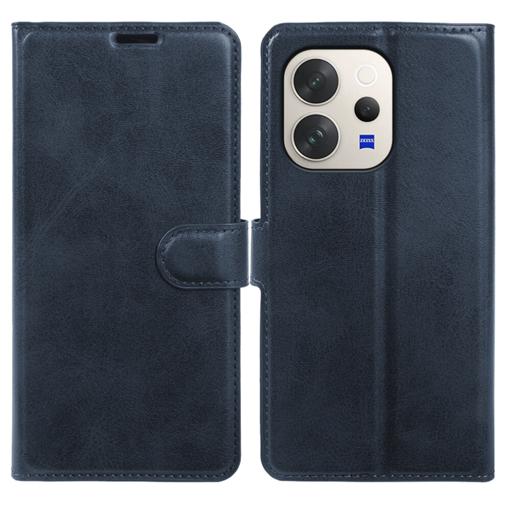 (Blue) For Vivo V70 5G Case Stand Wallet Calf Texture Pu Leather Flip Phone Cover Blue 6914293970633