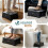 VOUNOT Folding Step Stool, Anti-Slip Folding Stool,39.5x24x13 cm,Black 7