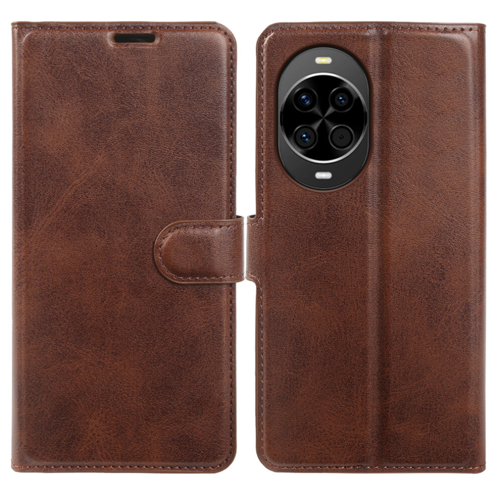 (Brown) For Huawei Nova 14 5G Case Stand Wallet Calf Texture Pu Leather Flip Phone Cover Brown 6914296803822