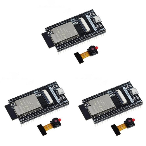 3X ESP32 CAM Development Board ESP32-WROVER-DEV CH340C Wifi Module with OV2640 Camera ESP32-CAM ESP32-WROVER,Weld