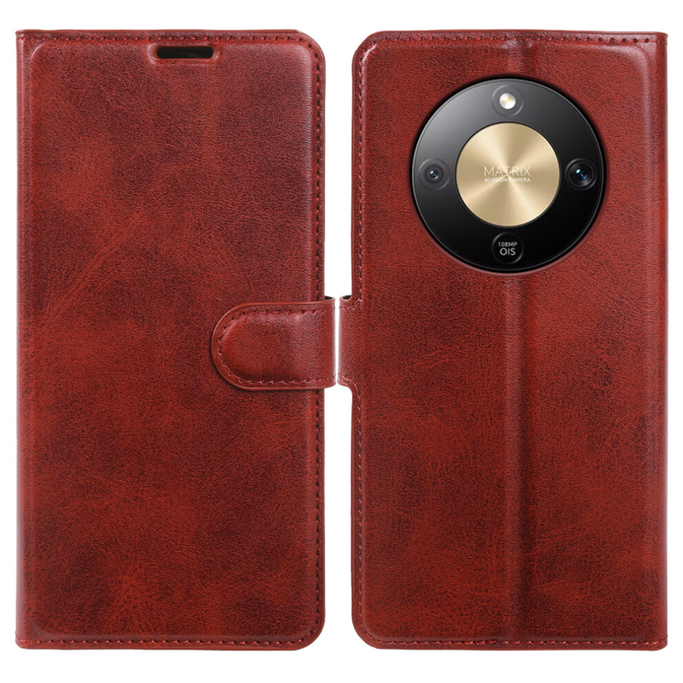 (Red) For Honor Magic8 Lite 5G / X9d 5G / X70 5G Case Stand Wallet Calf Texture Pu Leather Flip Phone Cover Red 6914299216889