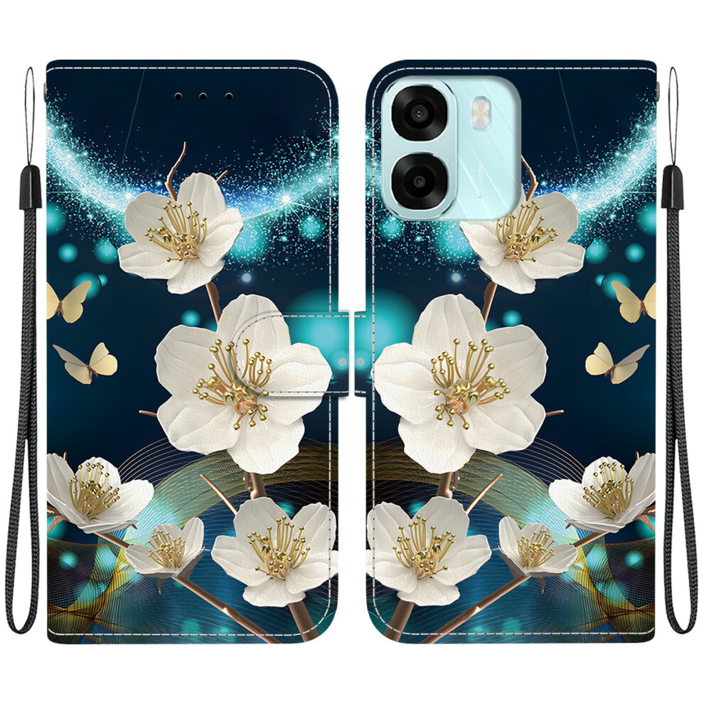 (Magnolia) For Oppo A6 5G (Global) / A6 4G / A6s 5G / A6s 4G / A6t Pro 4G / A6x 4G / A6x 5G Case Pattern Printing Leath 6914292282041