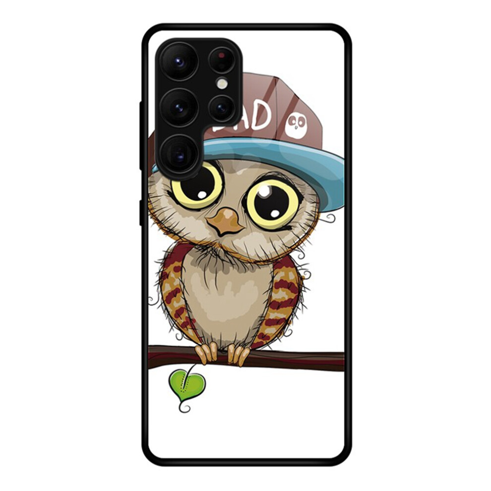 (Owl) For Samsung Galaxy S26 Ultra Case Tempered Glass + Pc + Tpu Phone Protector Pattern Printing 6914297212722