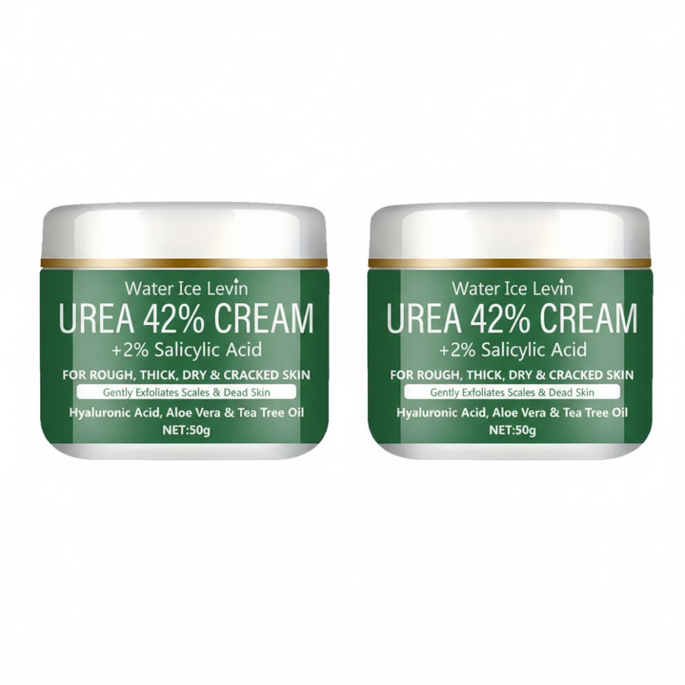 (black) Intensive Repair Urea 42% Salicylic Acid Cream. Treats Rough, Thick, Dry, & Cracked Skin. Hydrates, Exfoliates, Soothes