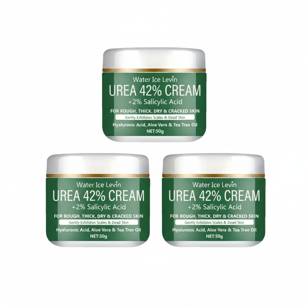 (pink) Intensive Repair Urea 42% Salicylic Acid Cream. Treats Rough, Thick, Dry, & Cracked Skin. Hydrates, Exfoliates, Soothes