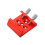 Telescope Finder Scope Base Mount Adapter Flat Base for Dovetail Slot 1/4 Thread Conversion Accessories Red 1