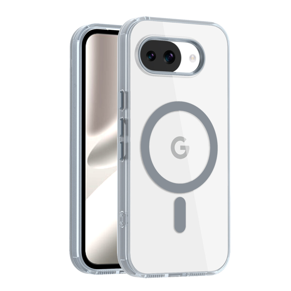 (Titanium ) For Google Pixel 10A Magnetic Case Tpu + Pc Transparent Phone Cover Grey 6914292466021