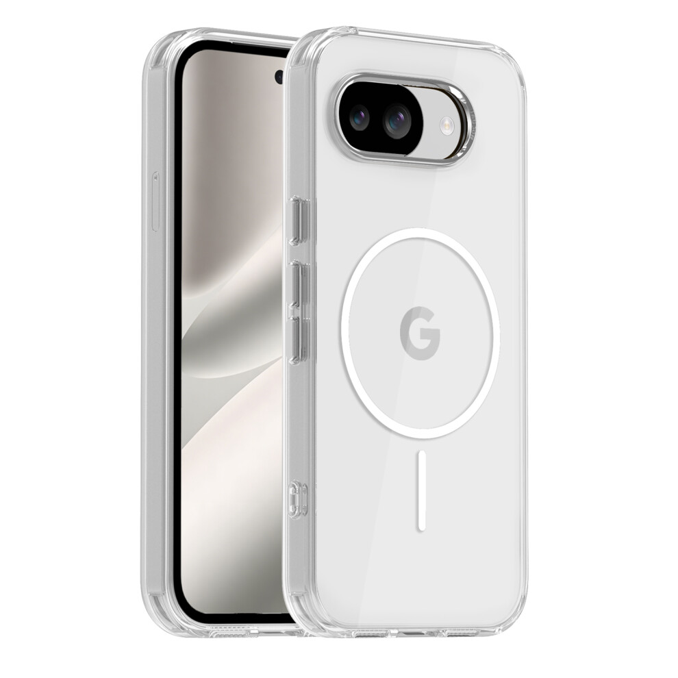 (Transparent) For Google Pixel 10A Magnetic Case Tpu Pc Clear Phone Cover 6914297482538