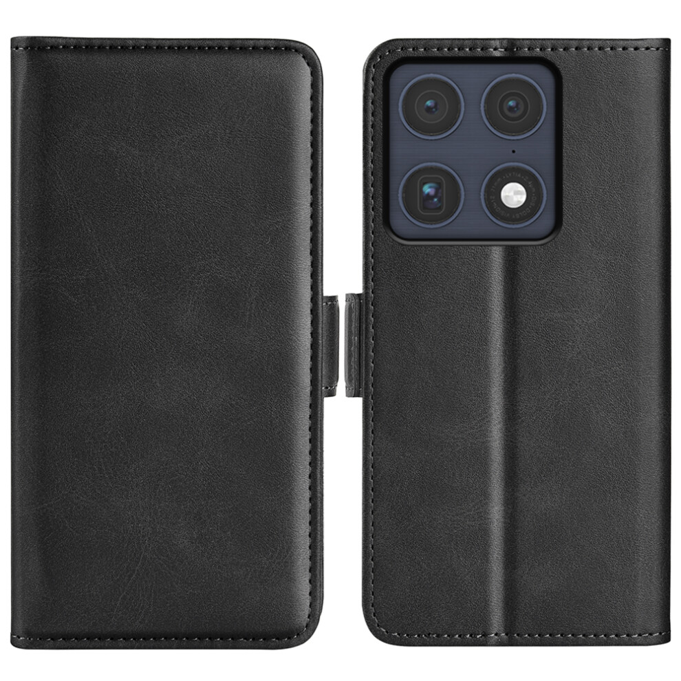 (Black) For Motorola Signature 5G / Moto X70 Air Pro 5G Case Calf Texture Leather Wallet Phone Cover Black 6914298831458