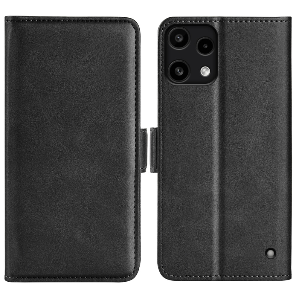 (Black) For Nothing Phone (3A) Lite 5G Case Calf Texture Leather Wallet Phone Cover Black 6914291279066