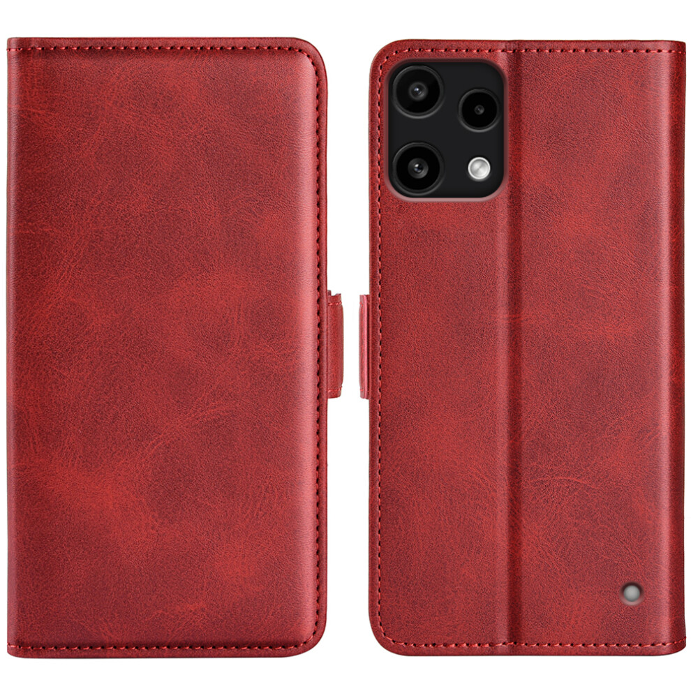 (Red) For Nothing Phone (3A) Lite 5G Case Calf Texture Leather Wallet Phone Cover Red 6914295871969