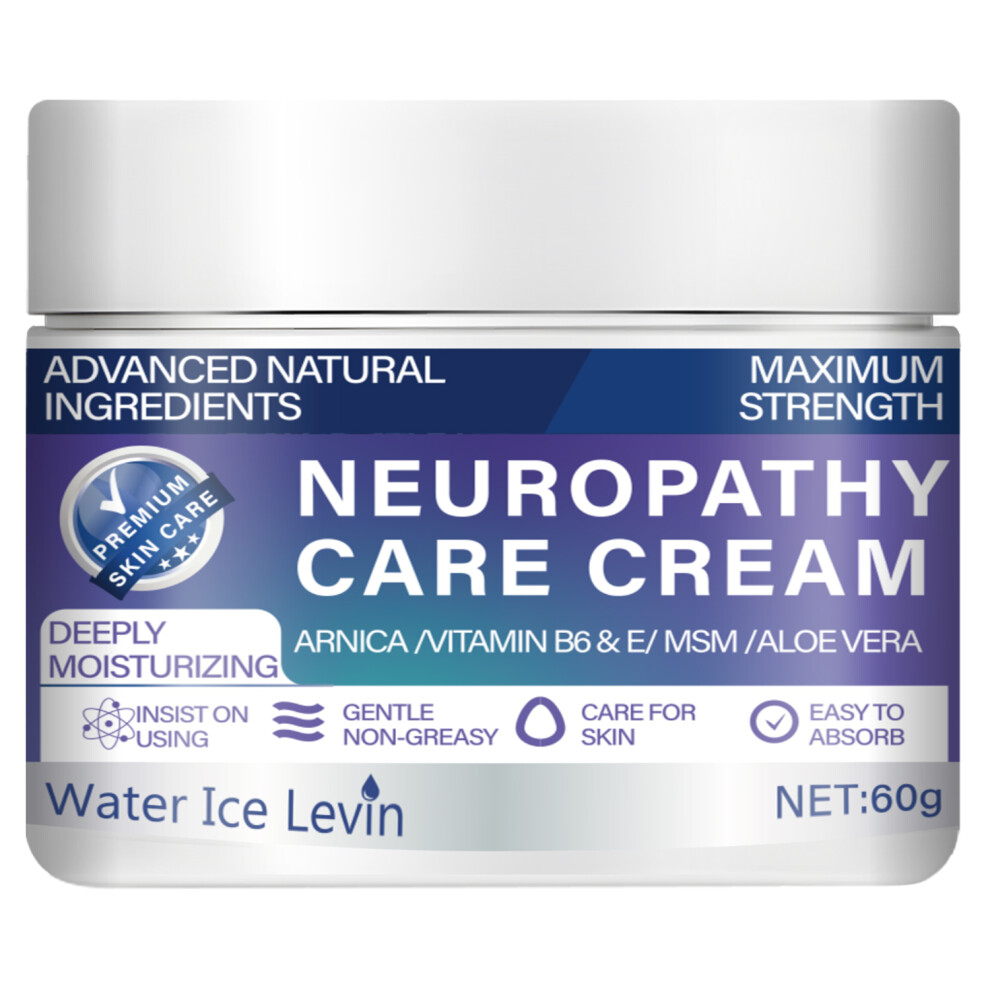 Cream (A) Water Ice Levin Maximum Strength Neuropathy - With Natural Ingredients (Arnica, Msm, Aloe) For Intensive 72-Hour Hydration