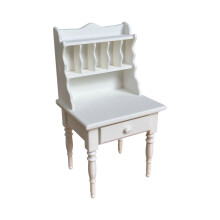 Elegantes Miniatur-Buch, Schreibtisch-Modell,-Weiß