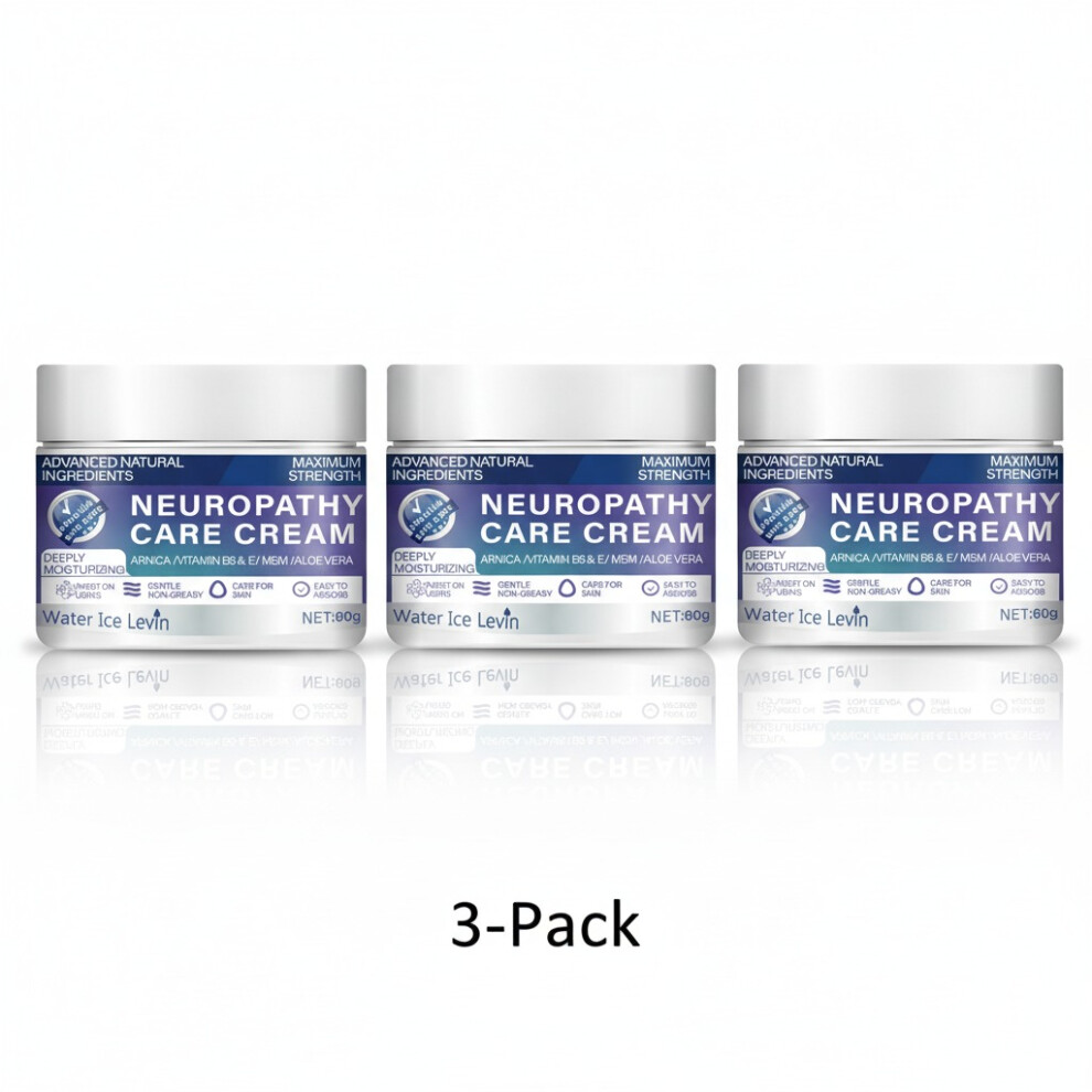 Cream Water Ice Levin Maximum Strength Neuropathy - With Natural Ingredients (Arnica, Msm, Aloe) For Intensive 72-Hour Hydration