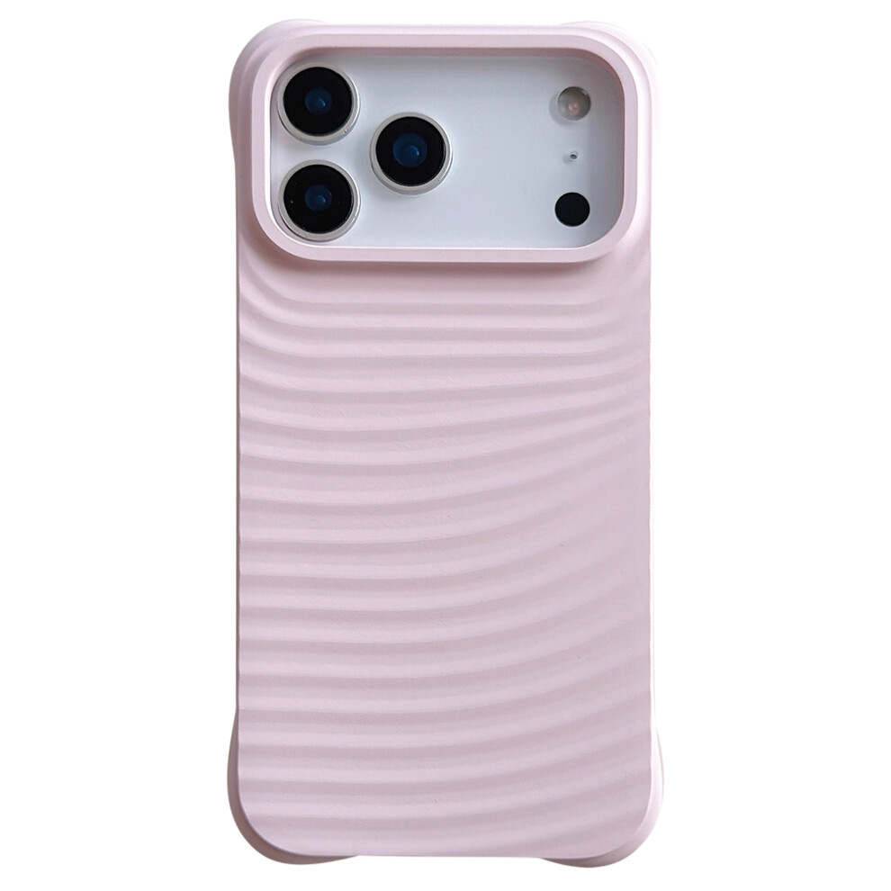 (Pink) For Iphone 17 Pro Case Wave Pattern Liquid Silicone Shockproof Phone Cover Pink 6914295421072