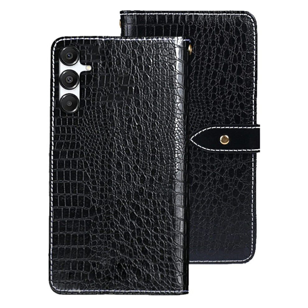 (Black) For Samsung Galaxy S26 Case Crocodile Texture Pu Leather Flip Phone Cover Black 6914299435907