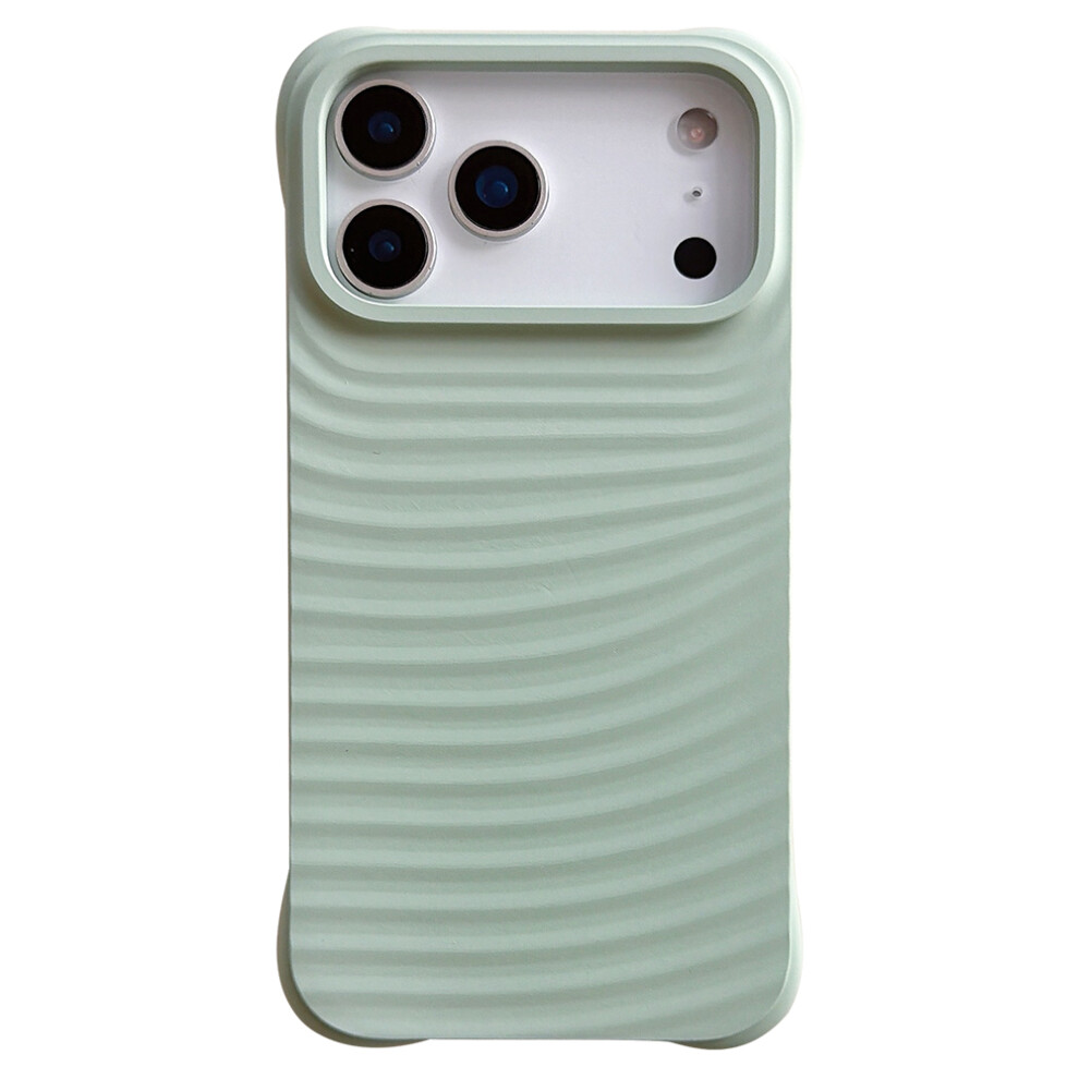 (Light Cyan) For Iphone 17 Pro Max Case Wave Pattern Liquid Silicone Shockproof Phone Cover Blue 6914293121455