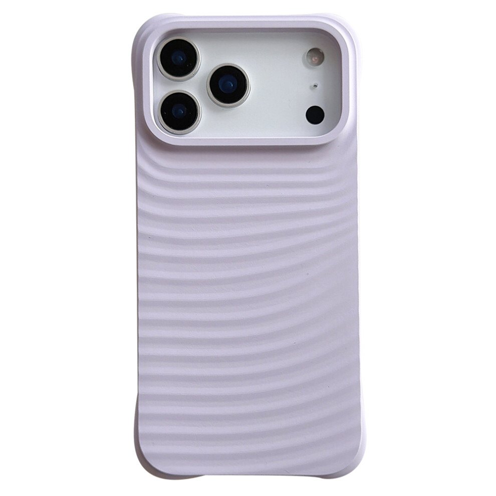(Purple) For Iphone 17 Pro Max Case Wave Pattern Liquid Silicone Shockproof Phone Cover Purple 6914298661345